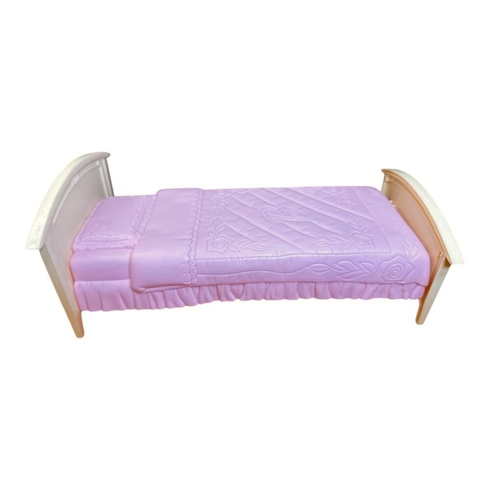 Barbie Pink Bed Mattel 2002 12" x 5.5"